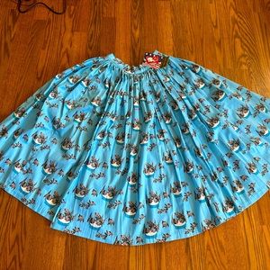 Pin Up Girl grey tabby Jenny skirt XS